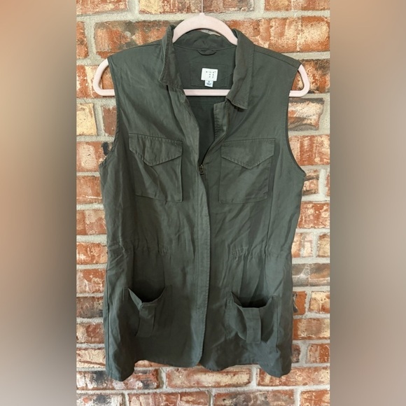 a new day Jackets & Blazers - a new day Olive Green Vest